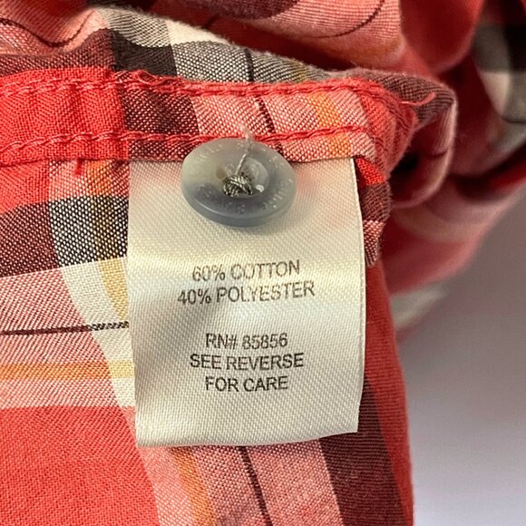 Gander Mountain Guide Series Camp Shirt Mens Size 3XL Red Plaid Rugged Utility - Picture 6 of 9